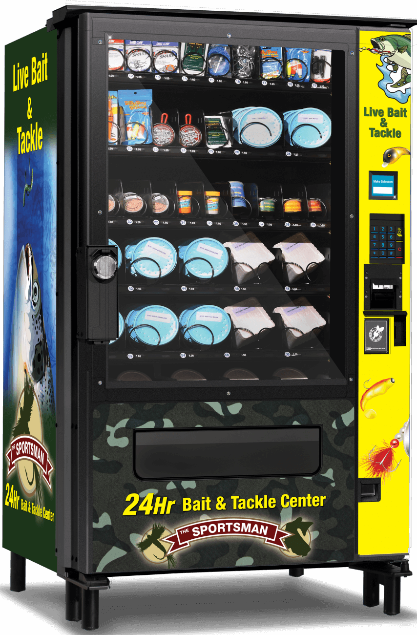 Live Bait and Tackle Vending Machines for Fishing