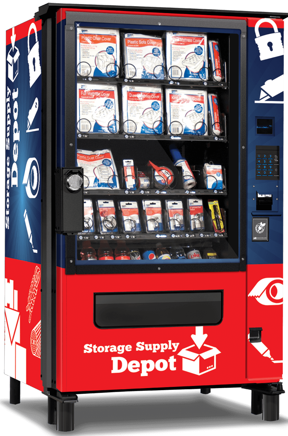 Storage Supply Vending Machine For Extra Facility