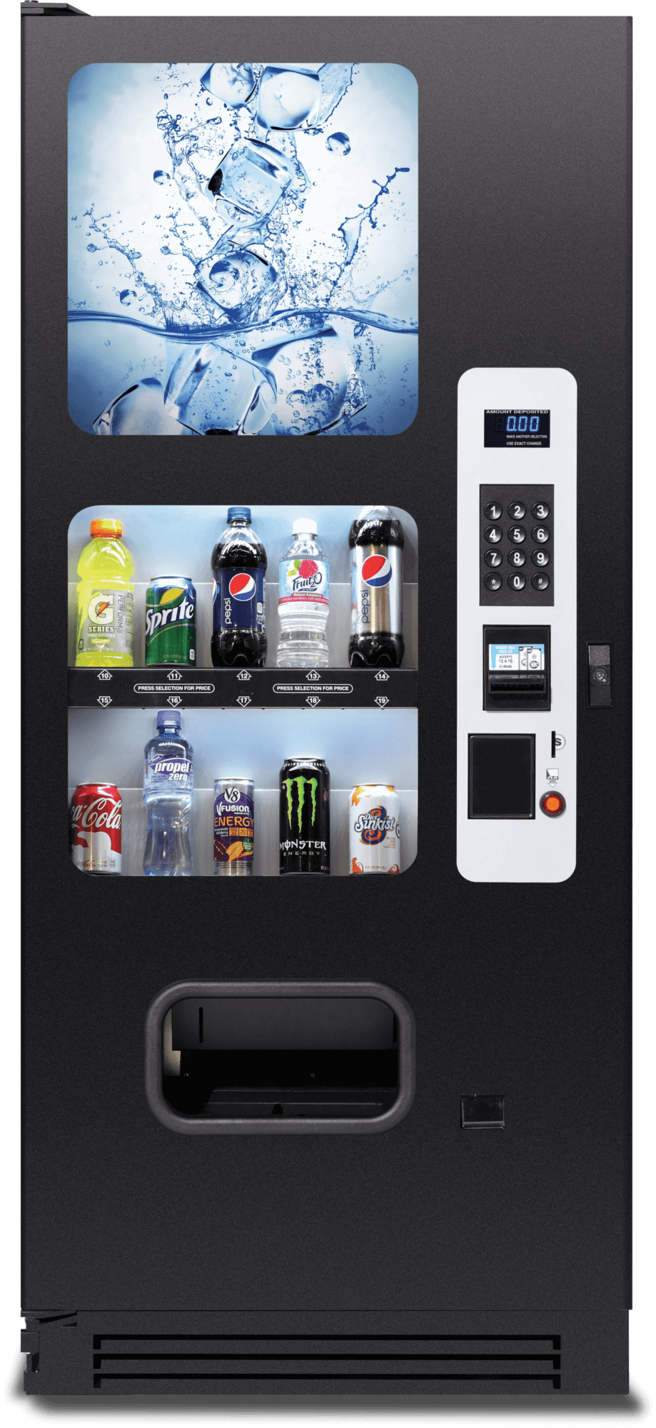 10 Selections Soda & Soft Drink Vending Machine-Used